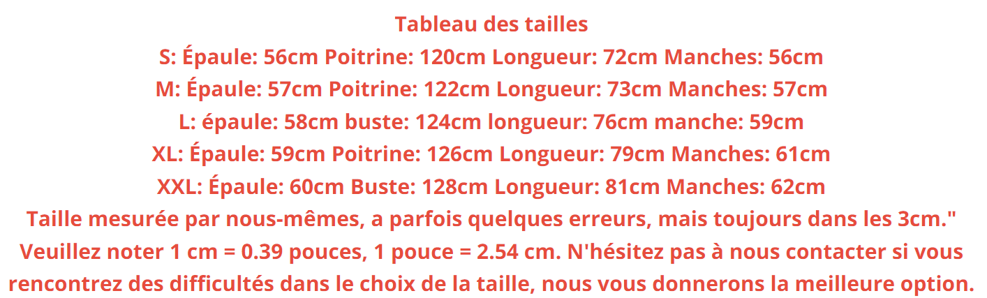 Guide de taille