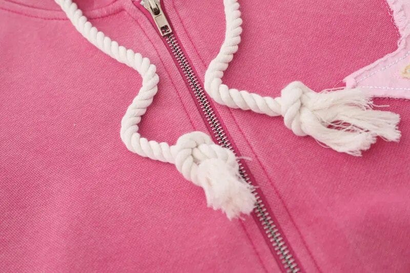 Y2K Hoodie Pink