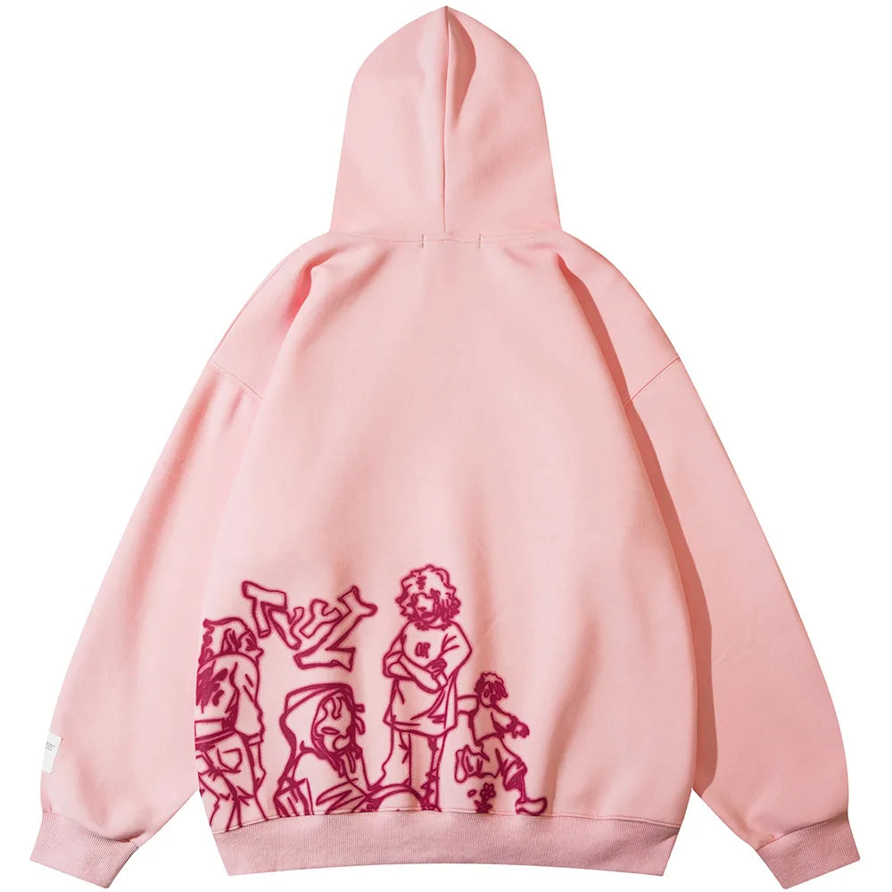 Sweat rose Y2K Graphic animé