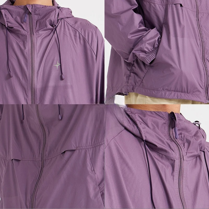 Veste violette GorpCore Protection UV